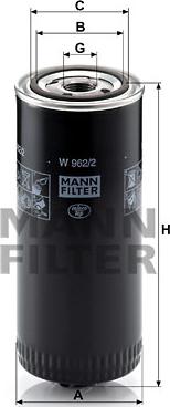 Mann-Filter W 962/2 - Ölfilter alexcarstop-ersatzteile.com