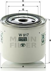 Mann-Filter W 917 - Ölfilter alexcarstop-ersatzteile.com