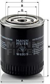 Mann-Filter W 930/9 - Ölfilter alexcarstop-ersatzteile.com