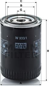 Mann-Filter W 933/1 - Ölfilter alexcarstop-ersatzteile.com