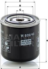 Mann-Filter W 920/46 - Ölfilter alexcarstop-ersatzteile.com