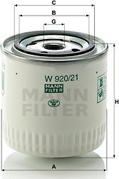 Mann-Filter W 920/21 - Ölfilter alexcarstop-ersatzteile.com