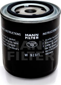 Mann-Filter W 923/1 - Ölfilter alexcarstop-ersatzteile.com