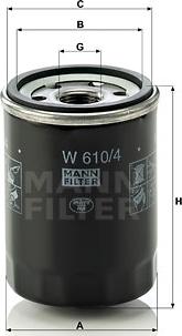 Mann-Filter W 610/4 - Ölfilter alexcarstop-ersatzteile.com