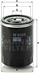 Mann-Filter W 610/6 - Ölfilter alexcarstop-ersatzteile.com