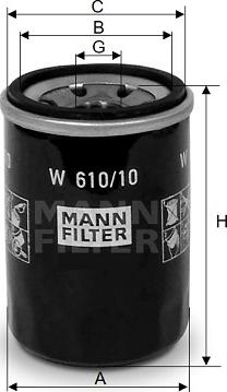 Mann-Filter W 610/10 - Ölfilter alexcarstop-ersatzteile.com