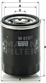 Mann-Filter W 610/1 - Ölfilter alexcarstop-ersatzteile.com