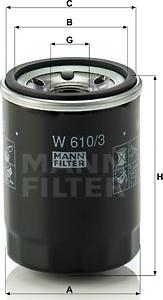 Mann-Filter W 610/3 - Ölfilter alexcarstop-ersatzteile.com