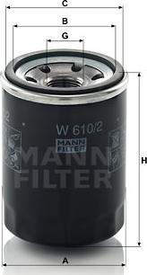 Mann-Filter W 610/2 - Ölfilter alexcarstop-ersatzteile.com