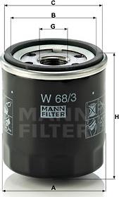 Mann-Filter W 68/3 - Ölfilter alexcarstop-ersatzteile.com