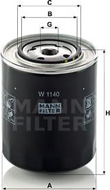 Mann-Filter W 1140 - Ölfilter alexcarstop-ersatzteile.com