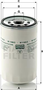 Mann-Filter W 1160/2 - Ölfilter alexcarstop-ersatzteile.com