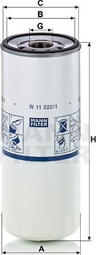 Mann-Filter W 11 020/1 - Ölfilter alexcarstop-ersatzteile.com