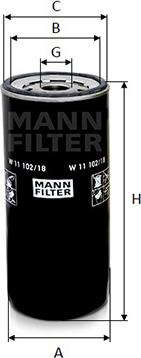 Mann-Filter W 11 102/18 - Ölfilter alexcarstop-ersatzteile.com