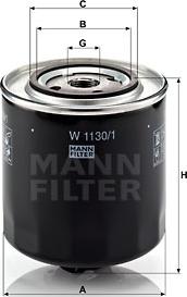 Mann-Filter W 1130/1 - Ölfilter alexcarstop-ersatzteile.com