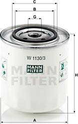 Mann-Filter W 1130/3 - Ölfilter alexcarstop-ersatzteile.com