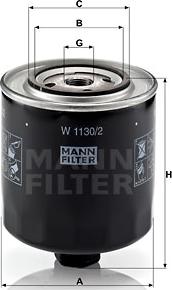 Mann-Filter W 1130/2 - Ölfilter alexcarstop-ersatzteile.com