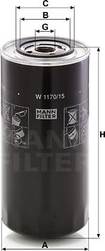 Mann-Filter W 1170/15 - Ölfilter alexcarstop-ersatzteile.com