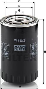 Mann-Filter W 840/2 - Ölfilter alexcarstop-ersatzteile.com