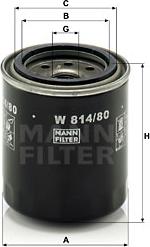 Mann-Filter W 814/80 - Ölfilter alexcarstop-ersatzteile.com