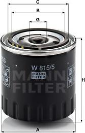 Mann-Filter W 815/5 - Ölfilter alexcarstop-ersatzteile.com