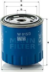 Mann-Filter W 815/3 - Ölfilter alexcarstop-ersatzteile.com