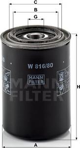 Mann-Filter W 816/80 - Ölfilter alexcarstop-ersatzteile.com