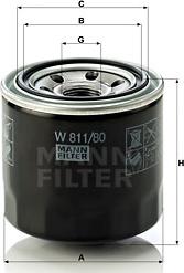 Mann-Filter W 811/80 - Ölfilter alexcarstop-ersatzteile.com