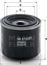 Mann-Filter W 811/81 - Ölfilter alexcarstop-ersatzteile.com