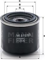 Mann-Filter W 811/83 - Ölfilter alexcarstop-ersatzteile.com