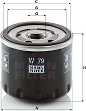 Mann-Filter W 79 - Ölfilter alexcarstop-ersatzteile.com