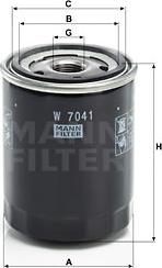 Mann-Filter W 7041 - Ölfilter alexcarstop-ersatzteile.com