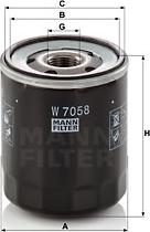 Mann-Filter W 7058 - Ölfilter alexcarstop-ersatzteile.com