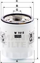 Mann-Filter W 7015 - Ölfilter alexcarstop-ersatzteile.com