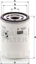 Mann-Filter W 7034 - Ölfilter alexcarstop-ersatzteile.com