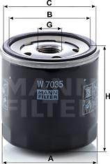 Mann-Filter W 7035 - Ölfilter alexcarstop-ersatzteile.com