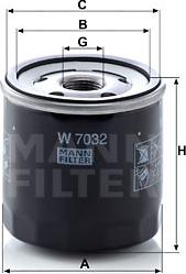 Mann-Filter W 7032 - Ölfilter alexcarstop-ersatzteile.com