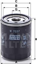 Mann-Filter W 7037 - Ölfilter alexcarstop-ersatzteile.com