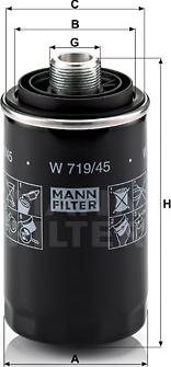 Mann-Filter W 719/45 - Ölfilter alexcarstop-ersatzteile.com