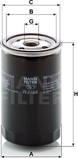 Mann-Filter W 719/4 - Ölfilter alexcarstop-ersatzteile.com