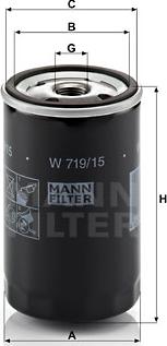 Mann-Filter W 719/15 - Ölfilter alexcarstop-ersatzteile.com