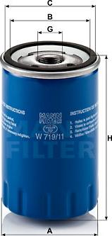 Mann-Filter W 719/11 - Ölfilter alexcarstop-ersatzteile.com