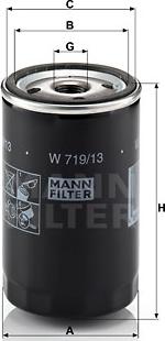 Mann-Filter W 719/13 (10) - Ölfilter alexcarstop-ersatzteile.com