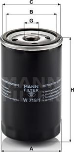 Mann-Filter W 719/1 - Ölfilter alexcarstop-ersatzteile.com