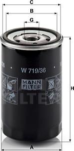 Mann-Filter W 719/36 - Ölfilter alexcarstop-ersatzteile.com