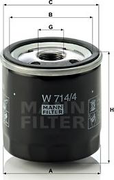 Mann-Filter W 714/4 - Ölfilter alexcarstop-ersatzteile.com