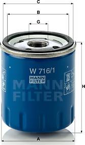 Mann-Filter W 716/1 - Ölfilter alexcarstop-ersatzteile.com