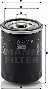 Mann-Filter W 713/19 - Ölfilter alexcarstop-ersatzteile.com