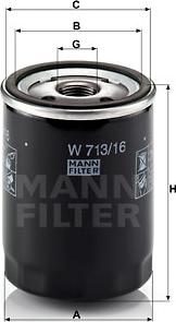 Mann-Filter W 713/16 - Ölfilter alexcarstop-ersatzteile.com