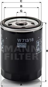 Mann-Filter W 713/18 - Ölfilter alexcarstop-ersatzteile.com